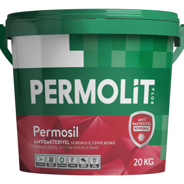 Permolit PERMOSIL Силиконовая интерьерная краска, красная/полоса (База A) 6,3 л