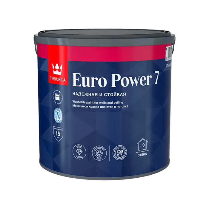 Tikkurila/Tikkivala Краска EURO 7 А  матовая латексная 2.7л