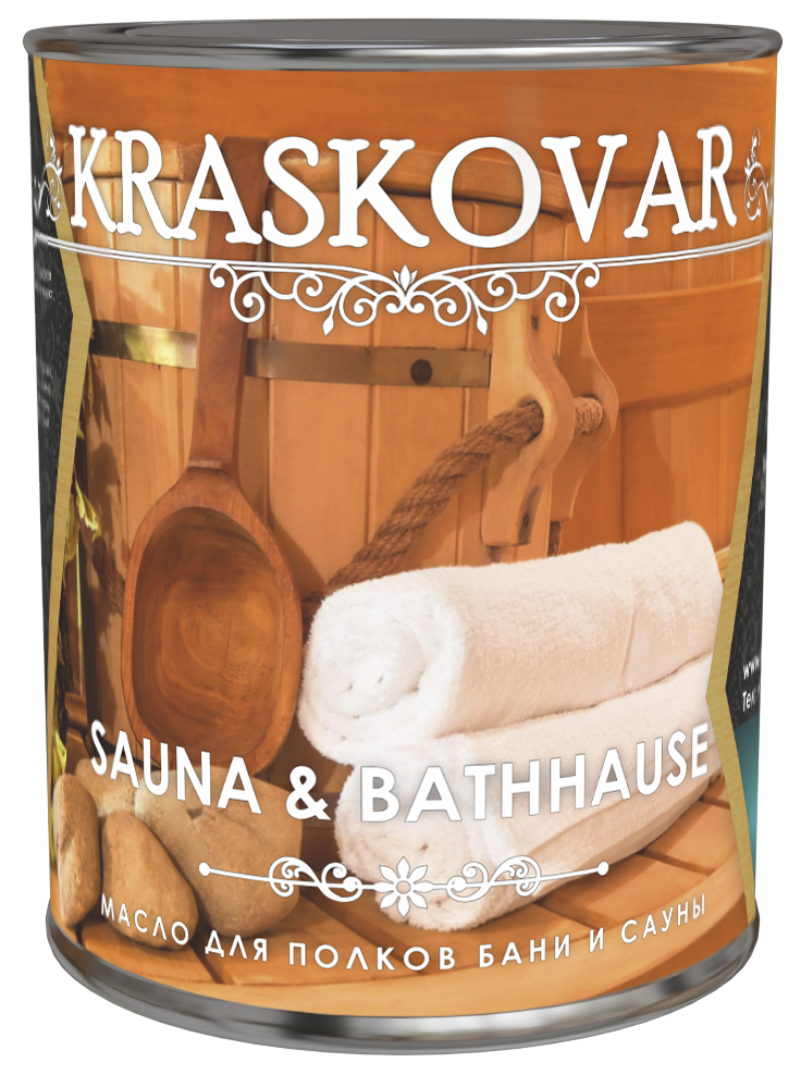 Масло Sauna & Bathhause для полков и сауны (б/цв) 0,75л Kraskovar