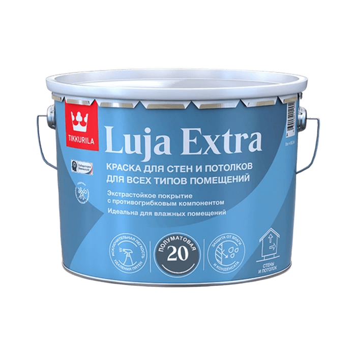 Tikkurila/Tikkivala Краска LUJA 20 EXTRA А п/мат д/влажн помещ, 9л