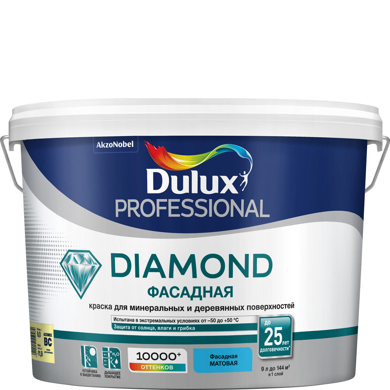DULUX/Luxium Prof. DIAMOND Фасадная BC 9л.