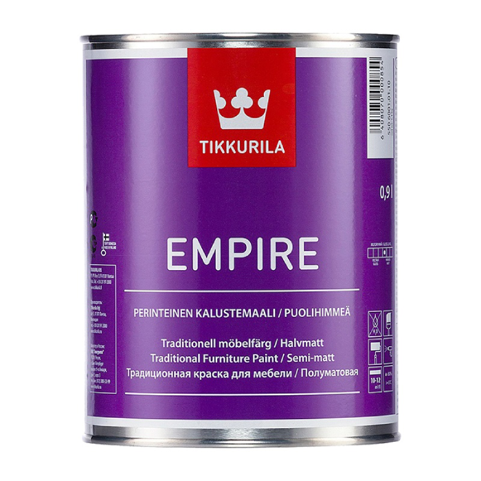 Эмпире С краска для мебели п/мат, Тиккурила, 0,9л