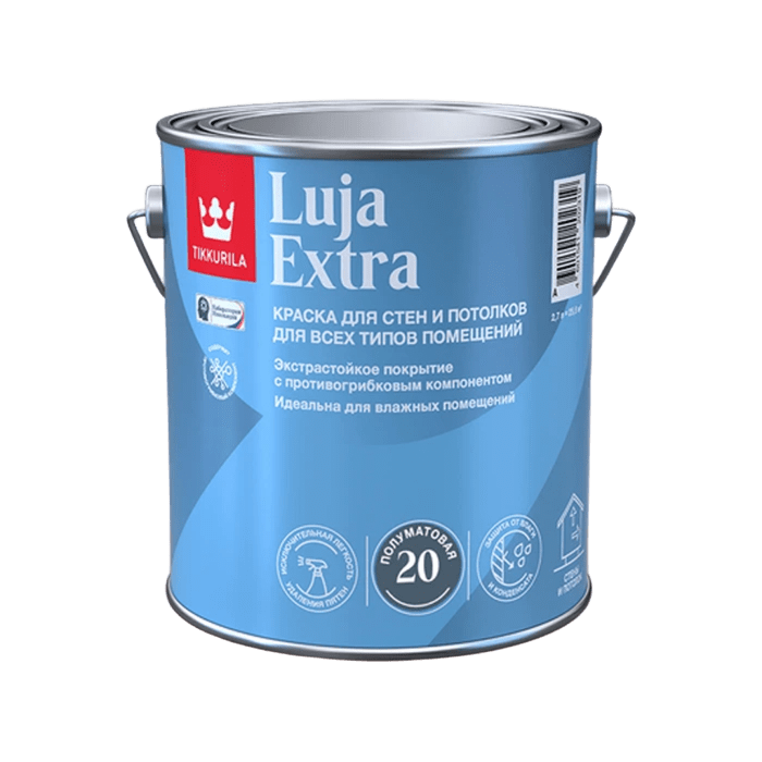 Tikkurila/Tikkivala Краска LUJA 20 EXTRA А п/мат д/влажн помещ, 2,7л