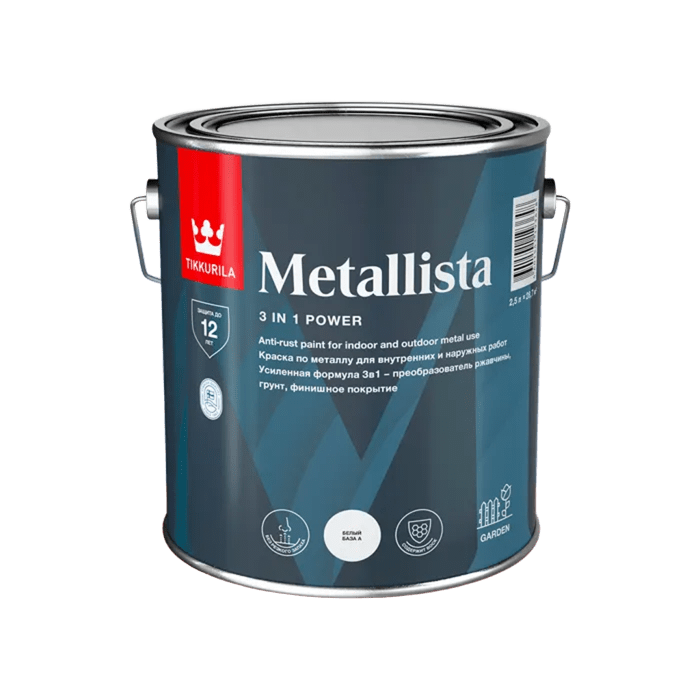 Tikkurila/Tikkivala Metallista Ral 7024 глянц. 2,3 л