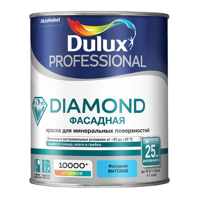 DULUX/Luxium Prof. DIAMOND фасадная BW 1л.