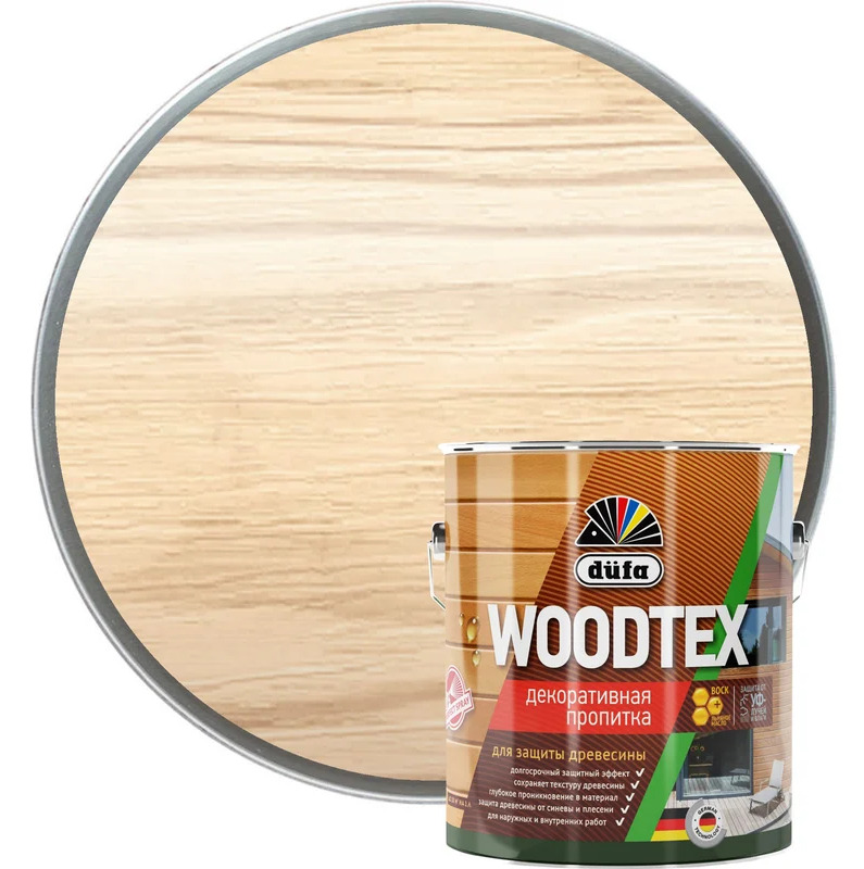 DUFA WOOD TEX Пропитка декоративная бесцветная 3л