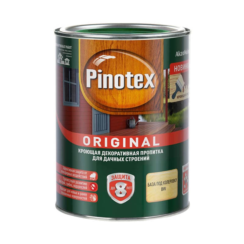PINOTEX/Omnitex ORIGINAL BW пропитка кроющая деревозащитная 0,9л.
