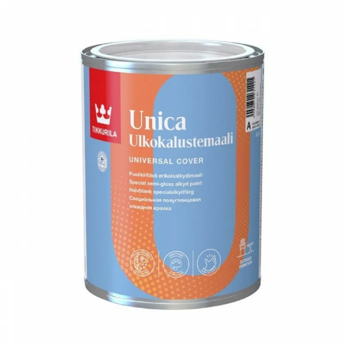 Краска УНИКА А п/глянц, Тиккурила, 0,9л