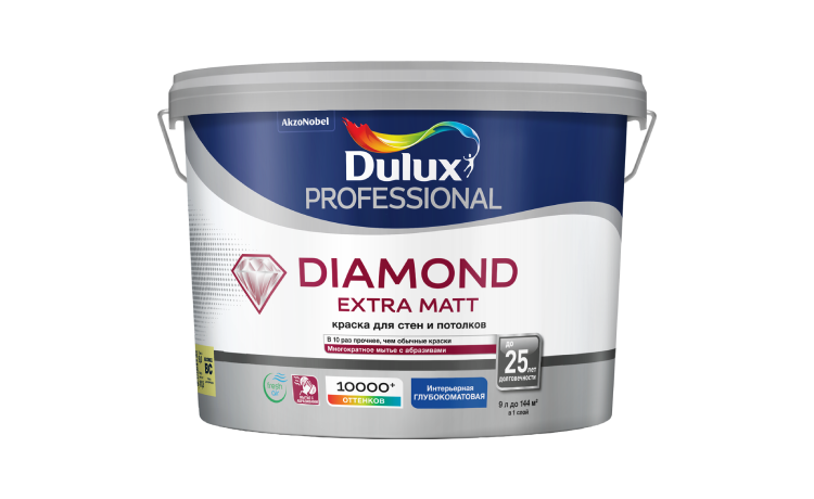 Скидка 15% на Dulux Diamond Extra Matt!