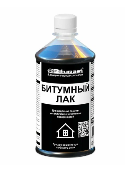 Лак битумный "Bitumast"0,5л.
