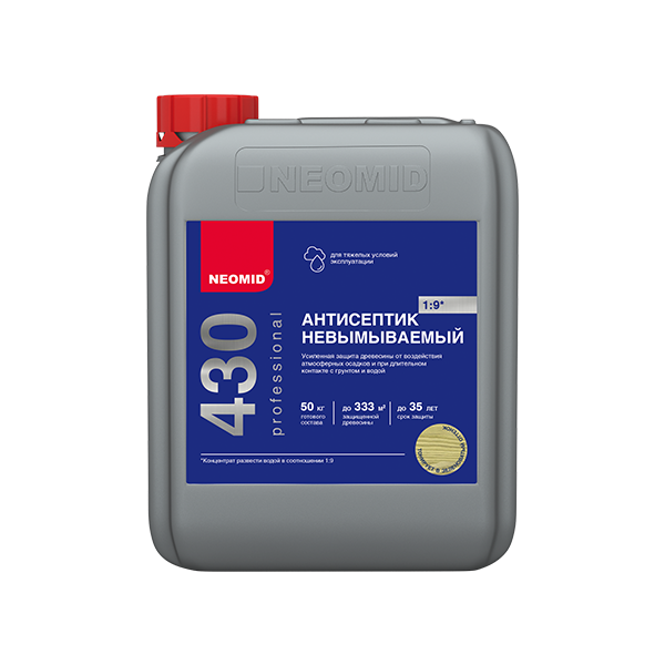 Неомид 430 ECO "антисептик невымываемый" (концентрат 1:9) 5л