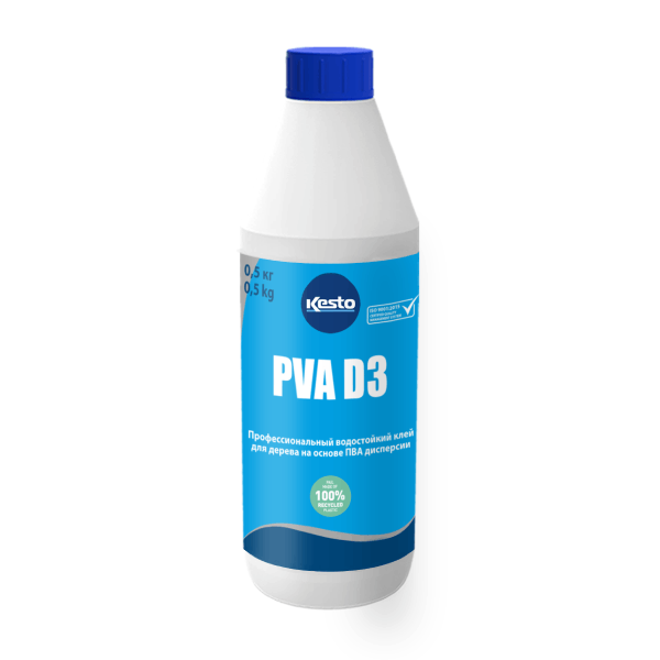 KESTO Клей ПВА Влагостойкий D3P 0,5кг